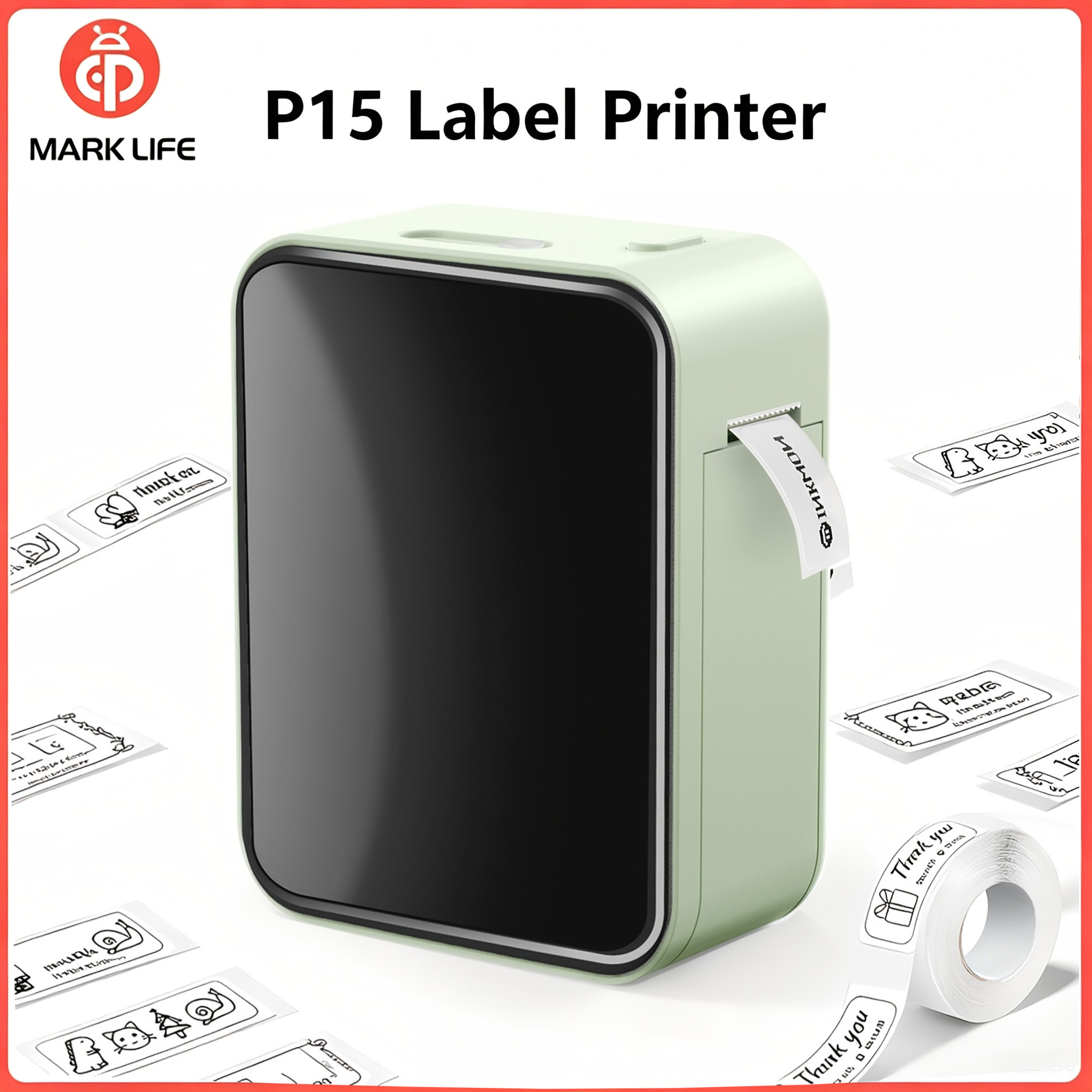 Commercial Printing Network - Marklife P15 휴대용 프린터 블루투스 포켓