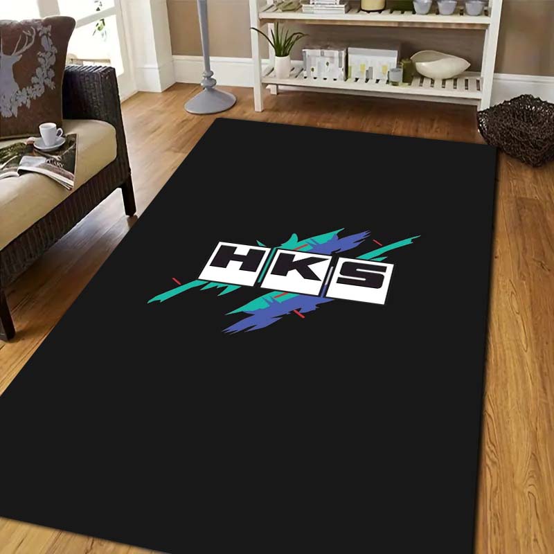 Commercial Printing Usa - 3D 레이싱 H-HKS 프린트 러그 논슬립