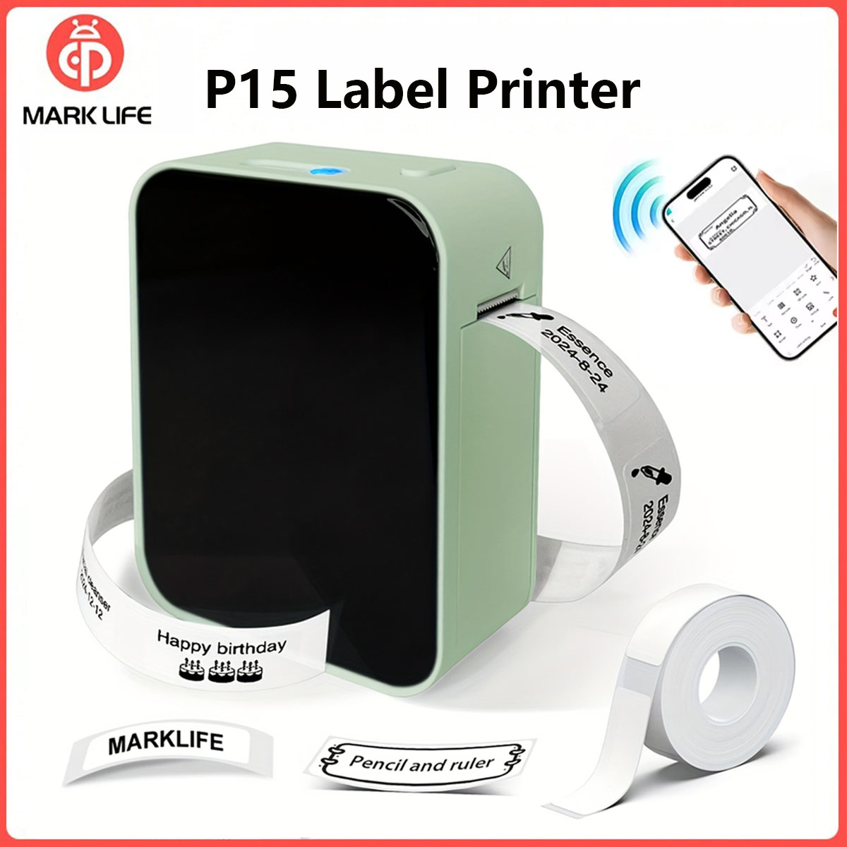 Commercial Printing Network - Marklife P15 라벨 프린터 휴대용 열전사