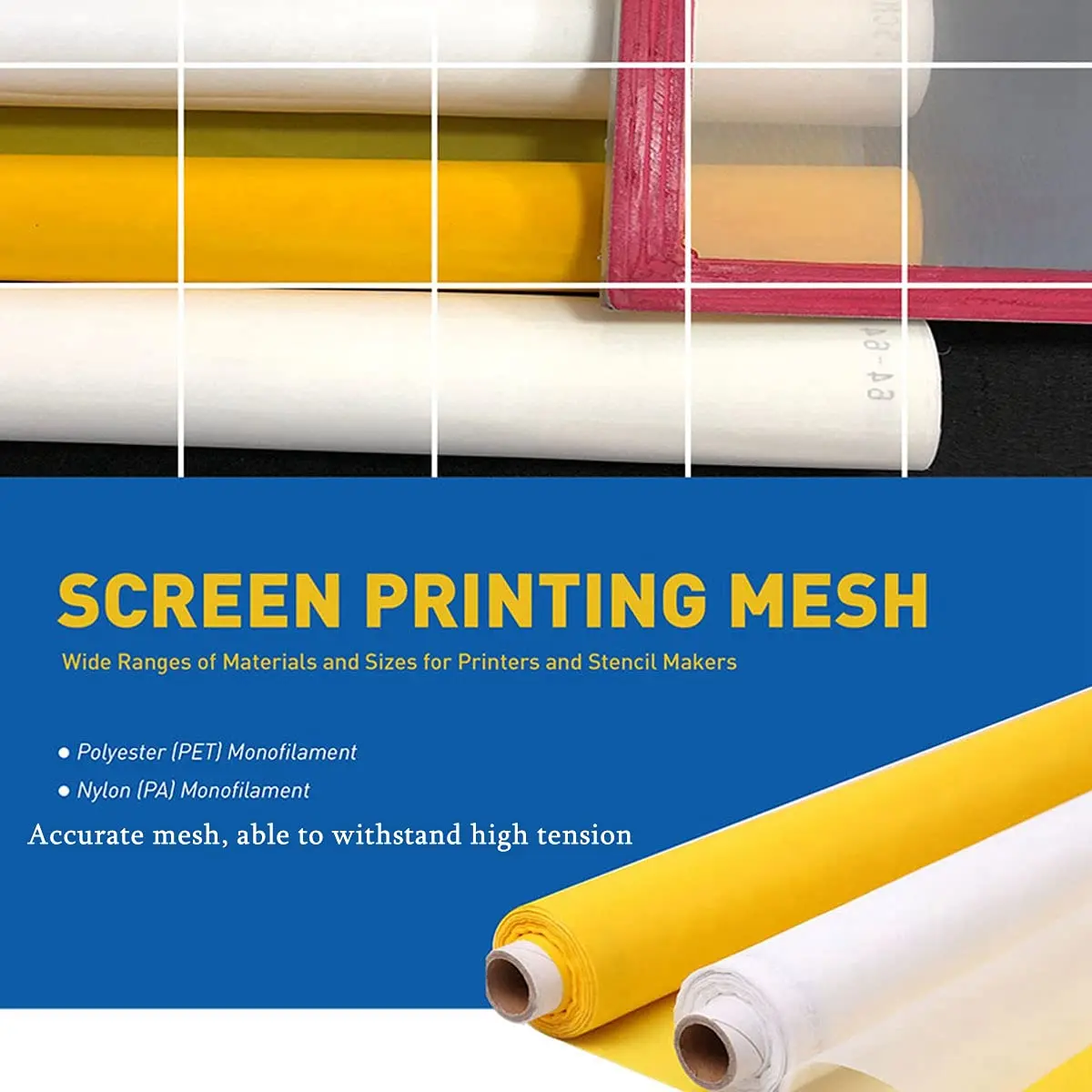 3 미터 1.65 미터 노란색 스크린 인쇄 메쉬 내구성 - Commercial Printing Supplies Usa 리뷰 및 가격