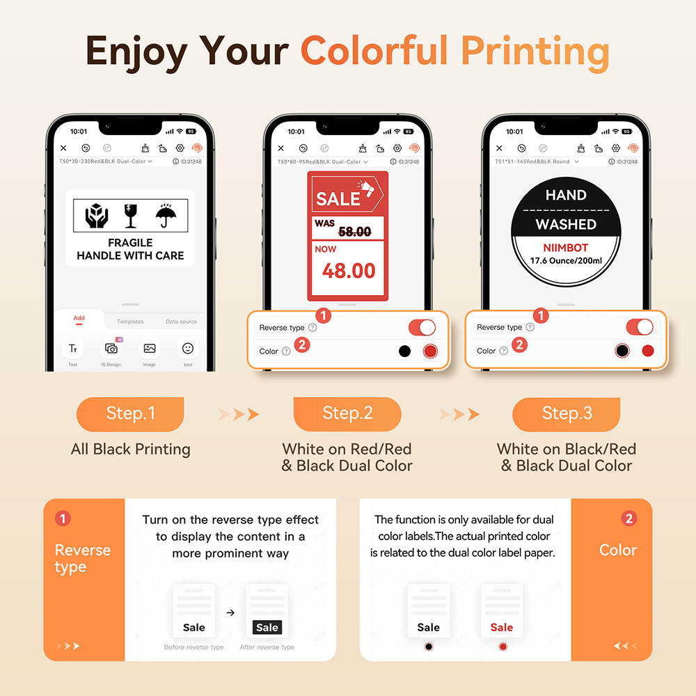 니임봇 B21 PRO 레드 블랙 컬러 프린팅 라벨 프린 - Commercial Printing Network 리뷰 및 가격