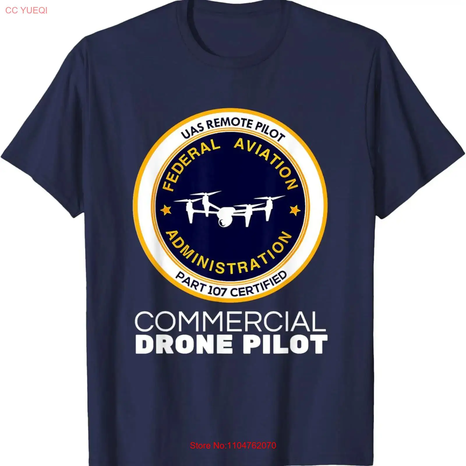 FAA 상업용 드론 파일럿 티셔츠 빈티지 워싱 유니섹스 - Commercial Printing Usa 리뷰 및 가격
