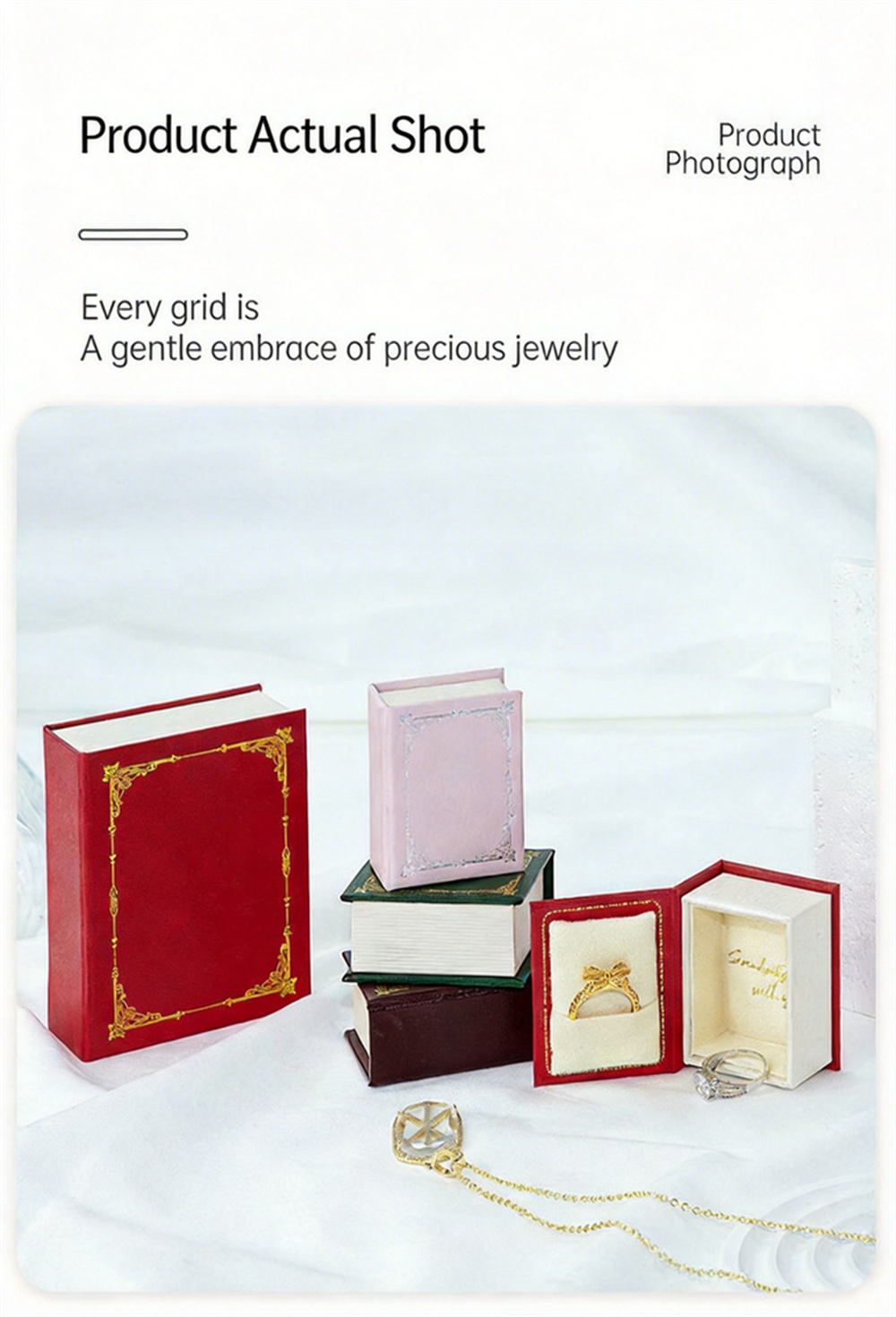자석식 책 모양 보석함 고급 PU 가죽 종이 보석 케이 - Commercial Printing Books 리뷰 및 가격